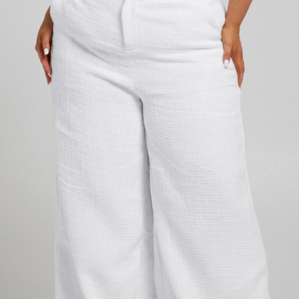 NEVER BEEN WORN SHOWPO Tweed Wide Leg Trouser, Size 12, Tags On